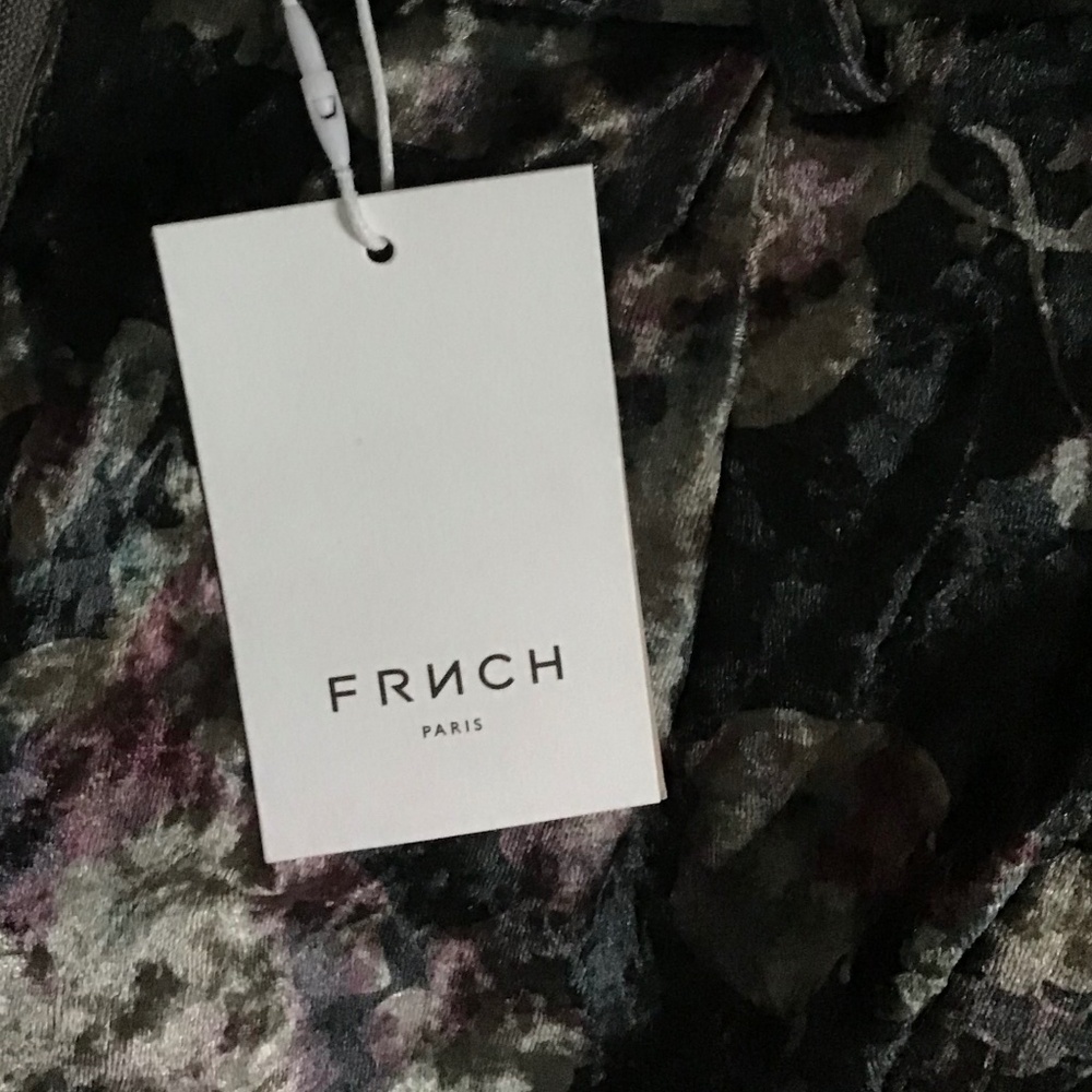Frnch Pants NWT Designed in France Size Medium Floral Velvet